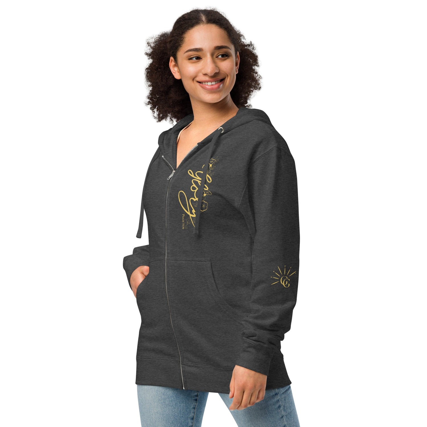 Fleece Sweatshirt with Word of God Art